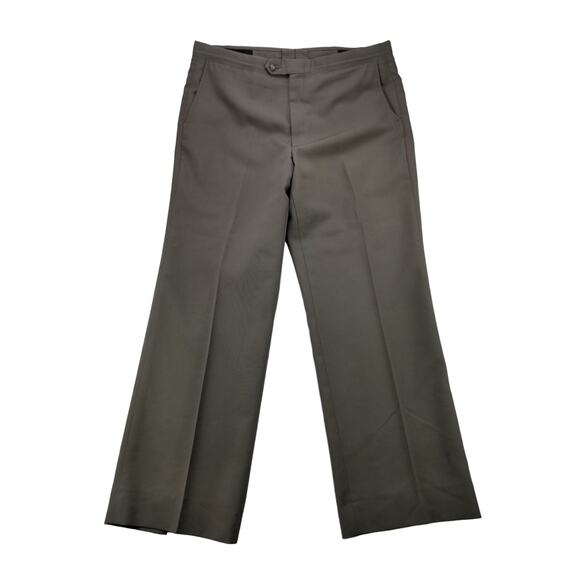 Vintage Mens Sansabelt Jaymar Ruby Pants Size 36x28 Custom Tailored Brown - Picture 1 of 13
